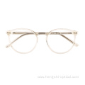Korean Clear Optical Acetate Frame Eyewear Retro Round Glasses